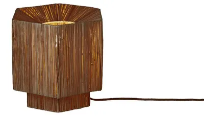 Produktbild von GOOD&MOJO Tischlampe Raffia Panama rund/Oktogon ø28xh.26cm S Natur