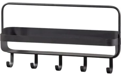 Image de Etagère Murale Woood Akke Noir 56 Cm
