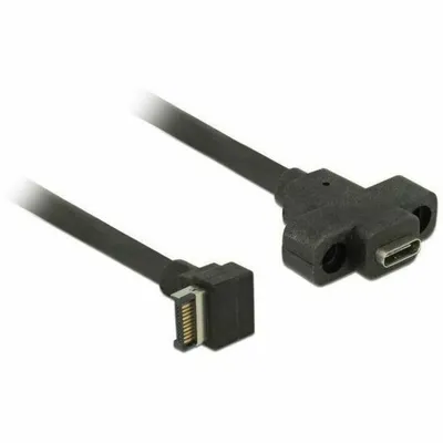 Produktbild von DeLOCK 85326, 0,45 m, USB A, USB C, USB 3.2 Gen 2 (3.1 Gen 2), Männlich/Männlich, Schwarz
