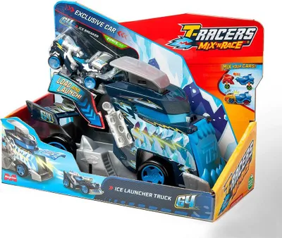 Productafbeelding van T-Racers Mix'N Race IJslancering Truck Set - Voertuigen