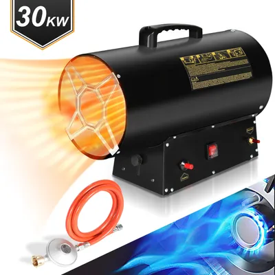 Produktbild von Clanmacy Gasheizgebläse Heizgerät 30kW Gasheizer Heizkanone Gasofen Bauheizer für 450㎡ Werkstätten, Straßenbrücken, Eisenbahnflughäfen Maschinenwartung