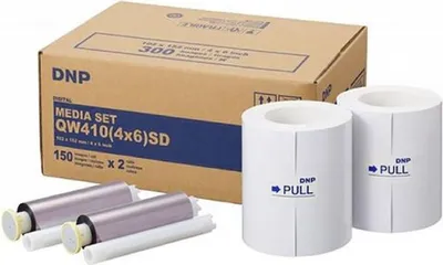 Zdjęcie produktu dla DNP QW 410 Media Kit 10x15 cm SD 2x 150 arkuszy