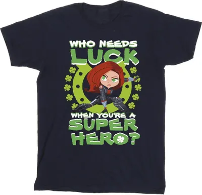 Produktbild von Marvel - "St Patrick's Day Luck" T-Shirt für Herren BI38211 (XXL) (Marineblau)
