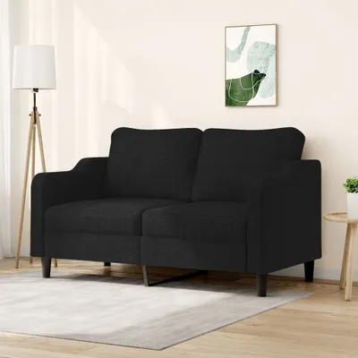 Produktbild von Cloris DesignMöbel 2-Sitzer-Sofa Schwarz 140 cm Stoff , Schlafsofas 2024 Neu