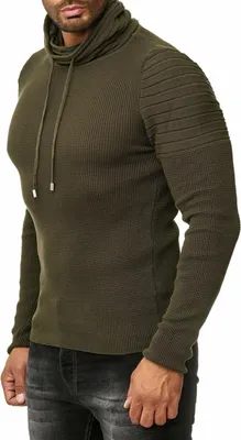 Produktbild von Red Bridge Herren Strickpullover Rollkragen- Pullover Shoulder Lines