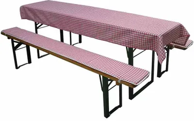 Produktbild von GARDAMO Auflagen zu Festzeltgarnitur 3tlg, rot-weiá L33101