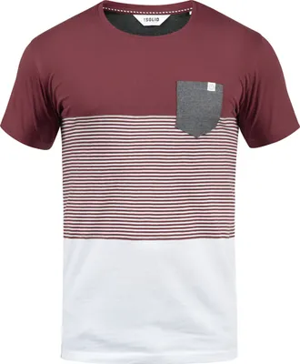 Produktbild von SOLID SDMalte Herren T-Shirt Kurzarm Shirt mit Streifen Rundhals-Ausschnitt Baumwollmischung Regular fit