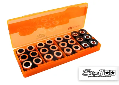 Produktbild von Variogewichte Abstimmset Stage6 19 x 15,5 mm 2,5/3,0/3,5/4,0 g 24 Gewichtkerne