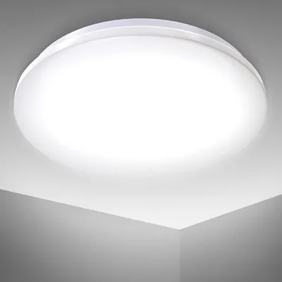 Produktbild von Badezimmer-Deckenleuchte – Weiße Badezimmer-Deckenleuchte, Ø 29 cm, 4000 K, 1200 lm, 12 W, LED, Schutzart IP44