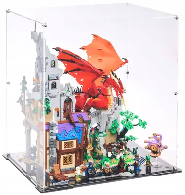 Image de Vitrine noire pour LEGO® 21348 Ideas – Dungeons & Dragons : L'histoire du dragon rouge