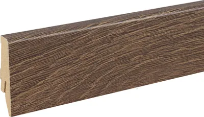 Produktbild von Sockelleiste MDF 18 x 58 x 2400 mm Eiche zum Kleben, Clipsen, Schrauben & Nageln MDF-Kern foliert Fußleiste by PROVISTON 24 Meter | 10 Stück
