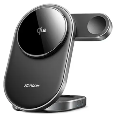 Produktbild von Ładowarka Indukcyjna Joyroom Jr-W17 Qi 3W1 Bezprzewodowa - Czarna