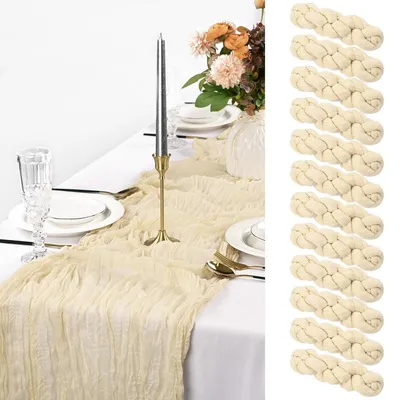 Obrázok produktu pre Bavlnená obrusovka, béžová, 90 x 300 cm, 12 kusov