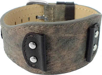 Produktbild von s.Oliver Ersatzband - Unterlageband 24mm Leder braun Naht - SO-1670-LQ