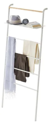 Image de YAMAZAKI - Portant échelle inclinée avec étagère L66 cm - TOWER