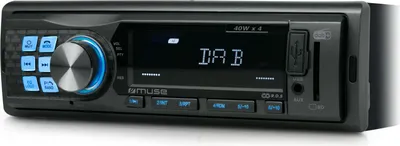 Obrázok produktu pre Muse M-198 DAB, Čierna, 1 DIN, 160 W, 4.0 kanály/kanálov, 40 W, 20 - 20000 Hz