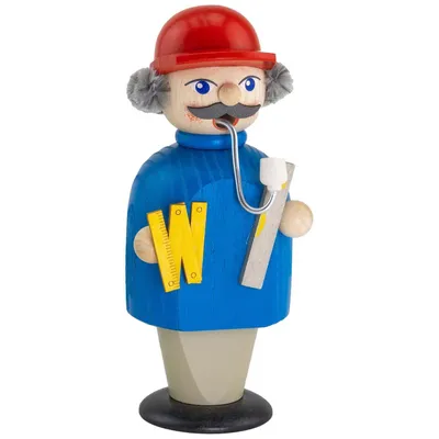 Immagine prodotto di Figura del custode fumatore con regolo pieghevole LxHxP 6x14x6cm NUOVO