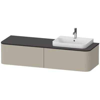 Produktbild von DURAVIT HP4944R6060 WTU HappyD2+ wandh.,354x1600x550mm