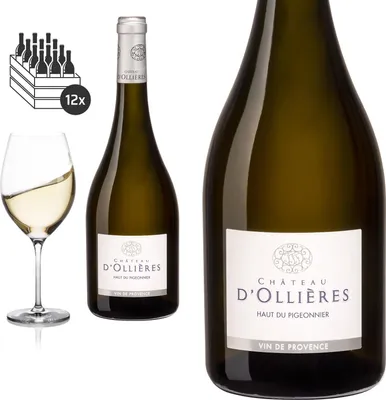 Produktbild von 12er Karton 2021 Côteaux Varois en Provence blanc HAUT DU PIGEONNIER von Château d'Ollières - Weisswein