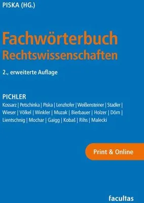 Produktbild von Fachwörterbuch Rechtswissenschaften