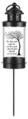 Productafbeelding van Omgoods - Graflicht met Grondpen en Decoratieve Stickers, Weerbestendig voor Begraafplaatsen