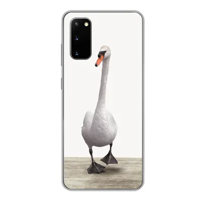 Produktbild von MuchoWow® Handyhülle Schutzhülle Hülle für Samsung Galaxy S20 Schwan - Tiere - Vogel - Jungen - Mädchen - Kinder Silikon Softcase Handy Hülle - Bild