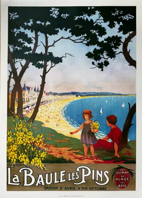 Image de La Baule les Pins - CESBON - 50x70cm Affiche Poster