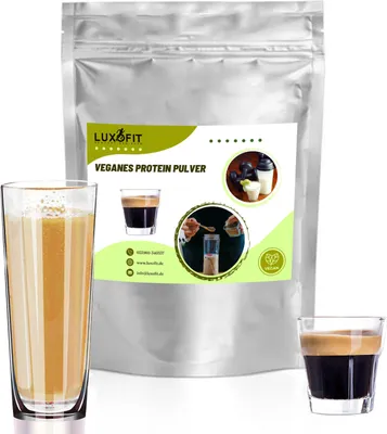 Produktbild von Espresso Pulver gemahlen Veganes Protein Eiweiß Pulver Zuckerfrei 200 g
