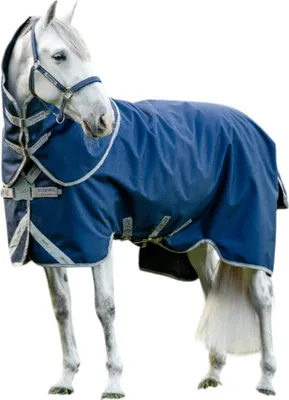 Produktbild von Horseware Ireland Weidedecke Amigo 100g 1200D Turnout Decke Navy/Titanium Grey & Silver 145 cm