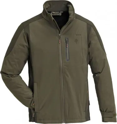 Produktbild von Pinewood Wildmark Stretch Shell Jacke Oliv/Wildlederbraun - Größe: S