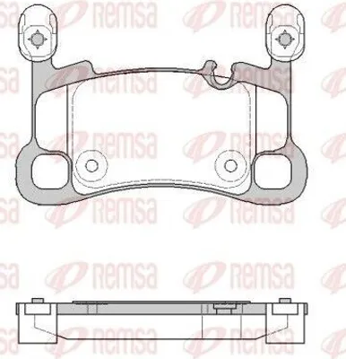 Produktbild von REMSA Bremsbeläge Satz Hinten Bremsklötze für PORSCHE Cayenne Coupe (9YB) 1864.00