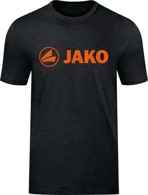 Produktbild von JAKO Damen T-Shirt Promo, Farbe:schwarz meliert/neonorange, Größe:38