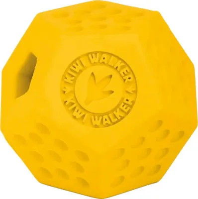 Produktbild von Gummispielzeug mit Löchern für Leckerlis, Kiwi Walker DODECABALL MINI, 7 cm, orange