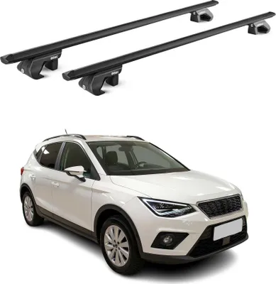 Produktbild von Dachträger Gepäckträger für Seat Arona KJ7 2017-2025 Alu Schwarz 2 tlg ABE