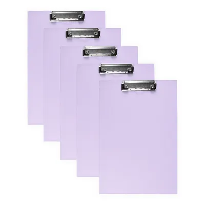 Produktbild von 10 Stück DIN A4 Klemmbretter Schreibbrett Schreibunterlage Klemmmappe Schreibplatte Flieder