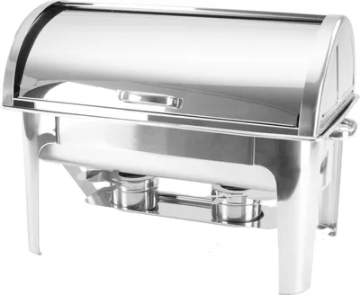 Image de Rolltop Chafing Dish 1/1 GN 4 pièces en acier inoxydable
