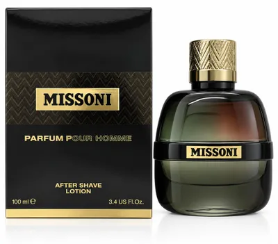 Produktbild von Missoni Pour Homme, After-Shave-Lotion, Jeder Hauttyp, 100 ml, Auffrischend, Beruhigend, Flasche, Holz, KI-generiertes Bild