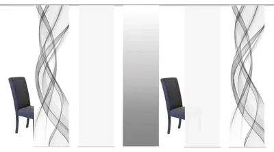 Produktbild von Schiebegardine FERROL Grau/Multicolor, 245x60cm, Zubehör, blickdicht