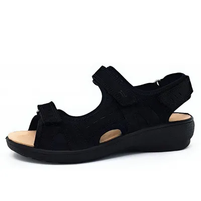 Produktbild von Legero Gorla Damenschuhe Sandalen Bequem Sandale Schwarz Freizeit, Schuhgröße:39 EU