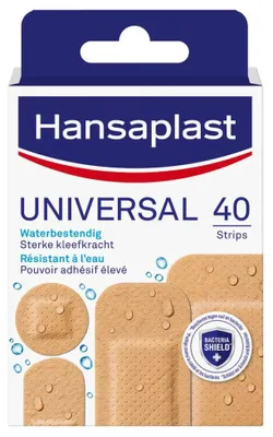 Productafbeelding van Hansaplast Water resistant universal strips (40 stuks)