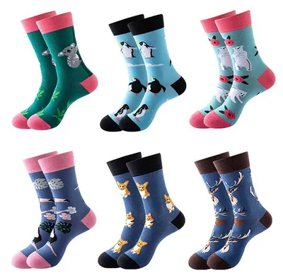 Immagine prodotto di Calzini cotone - Fantasia colorata - Taglia unica - 6 paia - Uomo e donna