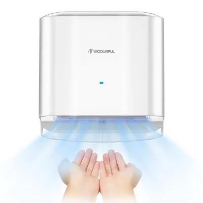 Imagen del producto de Secamanos automáticos - Eléctricos, compactos, para montaje en pared, con sensor infrarrojo