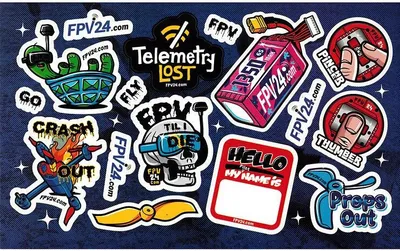 Produktbild von FPV Vinyl Aufkleber Sticker Set