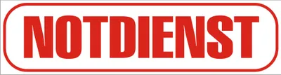 Produktbild von INDIGOS UG - Magnetschild "Notdienst" 45 x 12 cm - Magnetfolie für Auto / LKW / Truck / Baustelle / Firma