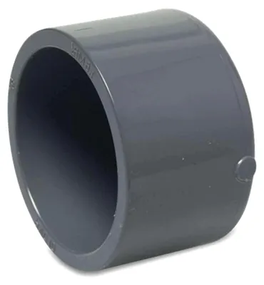 Produktbild von PVC-Klebefittings, Klebekappe, Durchmesser: 50mm
