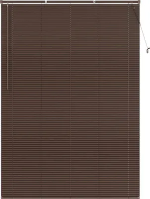 Produktbild von vidaXL Jalousie Dunkelbraun mit Muster 213 x 150 cm 25 mm PVC