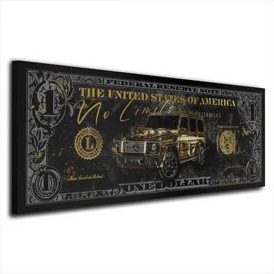Produktbild von Leinwandbild Wandbild Motivation G63 Kunstdruck XXL Wanddeko: 75x30x4cm