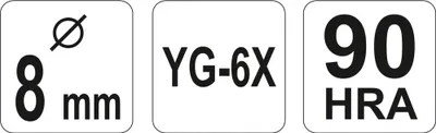 Produktbild von YATO Fliesenbohrer YT-3727 8mm