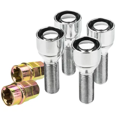 Image de Verrou de jante, boulon de roue conique, antivol, M14x1,5, 35 mm, pour Audi, Seat, Skoda