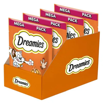 Produktbild von Dreamies mit leckerem Huhn Mega Pack 4x180g Katzenleckerlis